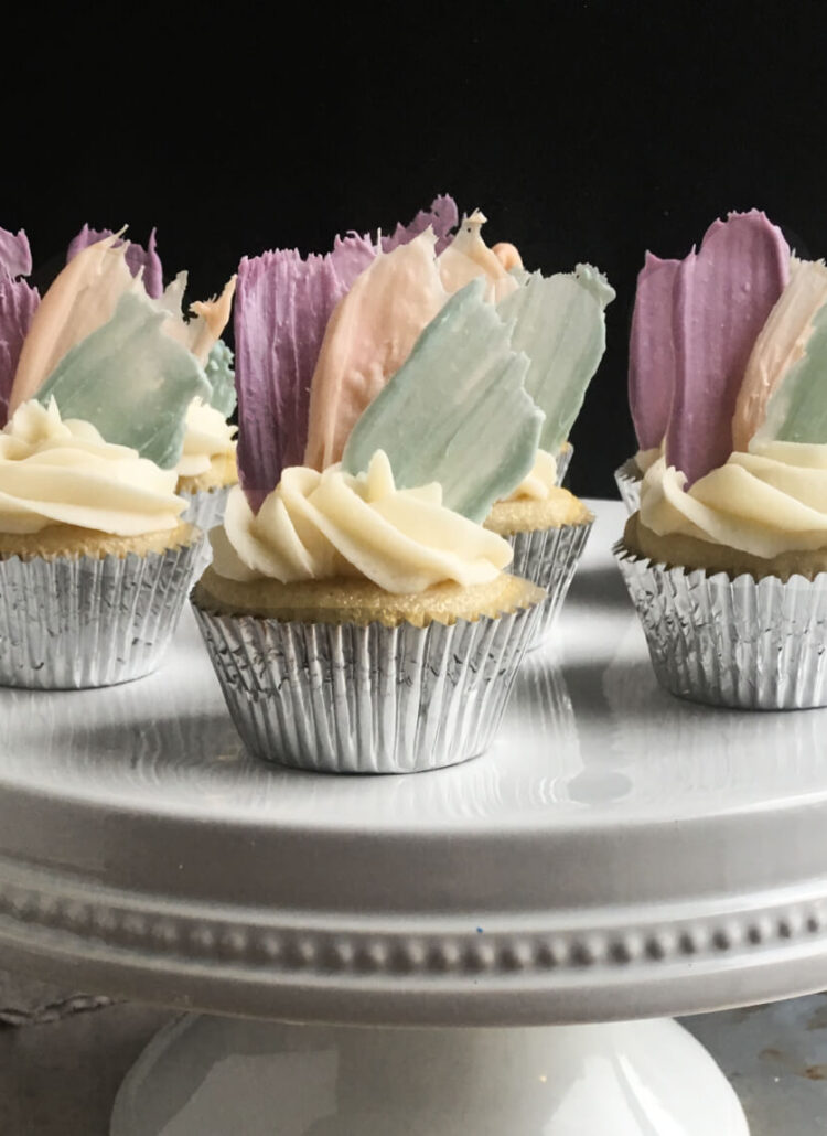 brushstroke cupcakes tutorial