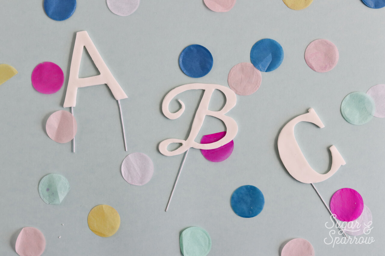 Fondant Letters Gum Paste Letters Sugar Letters Edible Letters Fondant  Alphabet Gum Paste Alphabet Cake Toppers Cupcake Toppers 