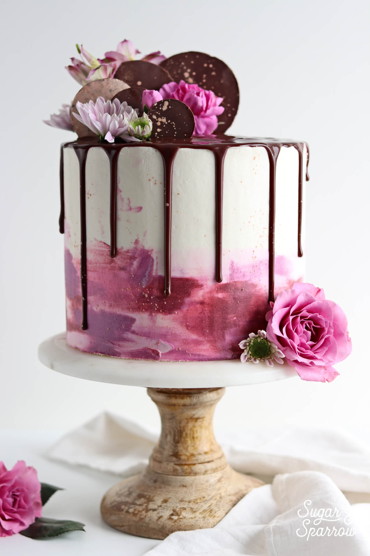 How To Make Fresh Flowers Safe For Cakes - Sugar & Sparrow