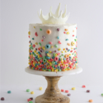 milk and cereal milksplash cake by sugar and sparrow