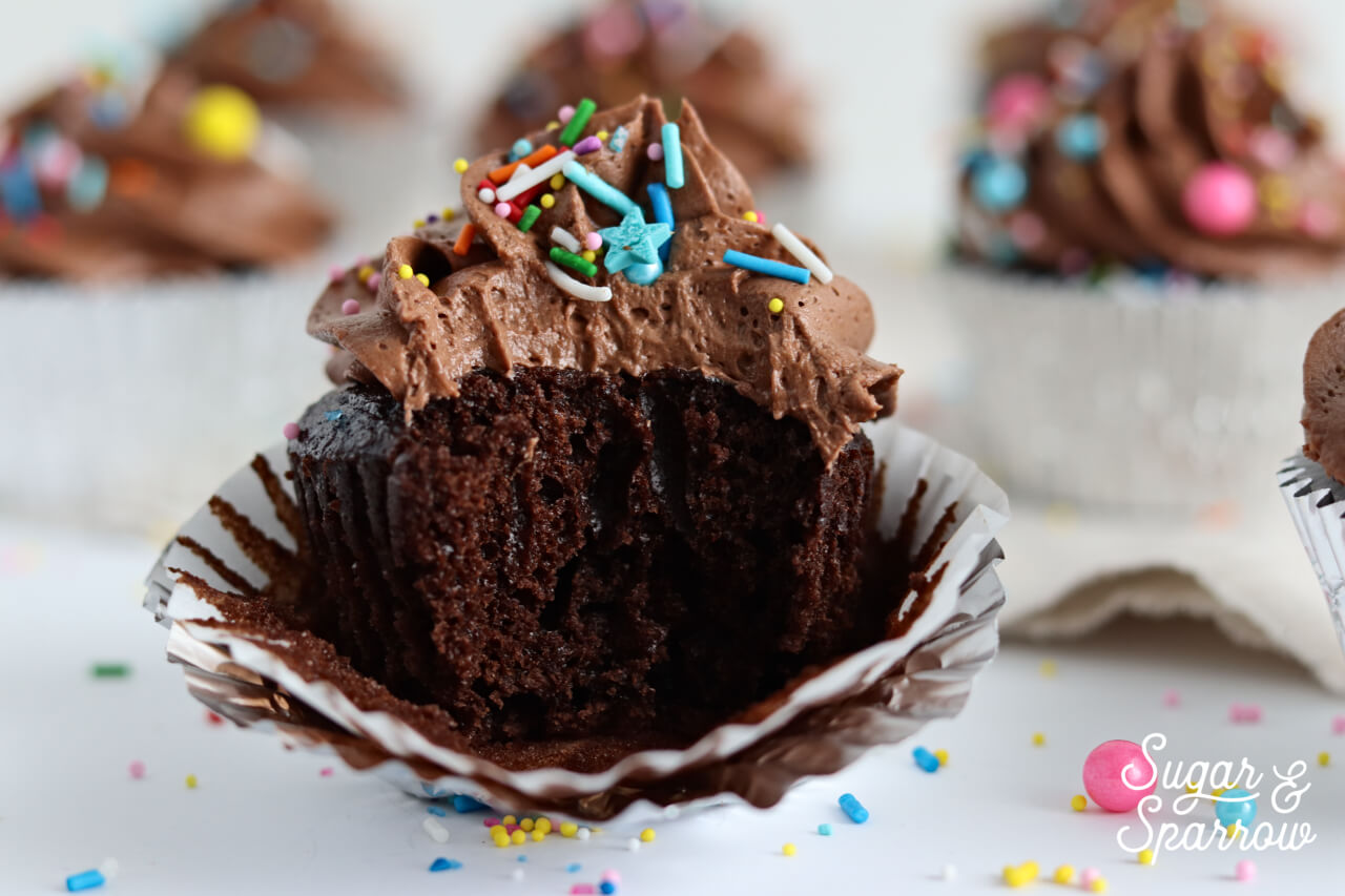 chocolate cake with chocolate buttercream