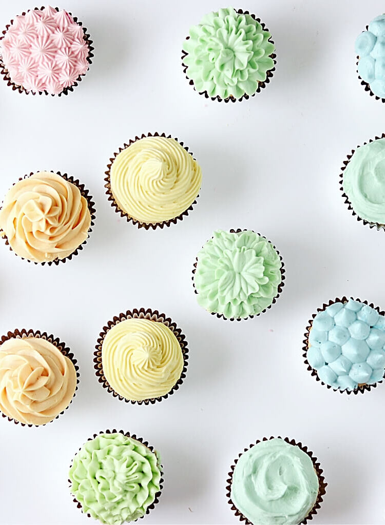 rainbow cupcakes