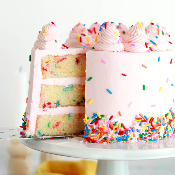 funfetti cake recipe with vanilla buttercream