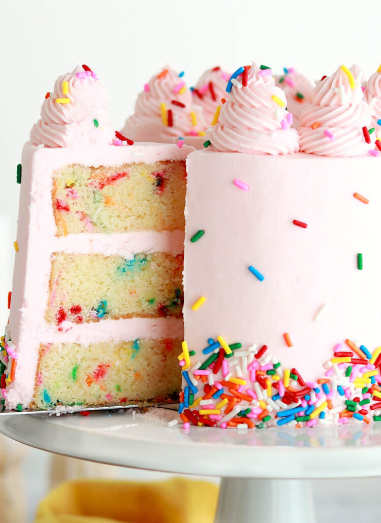 funfetti cake recipe with vanilla buttercream