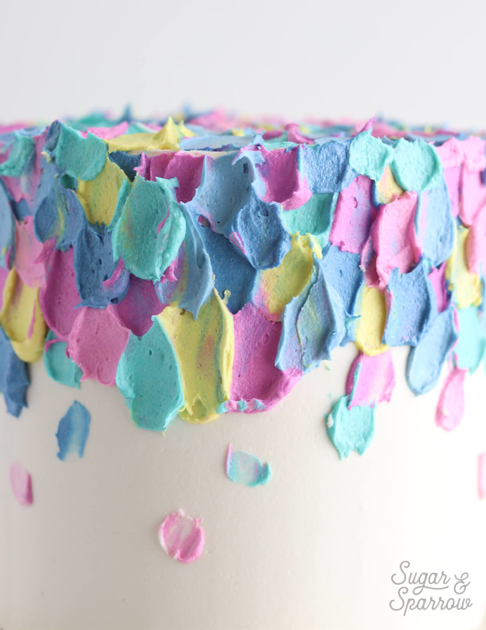 How To Make A Spatula Painted Cake Sugar & Sparrow