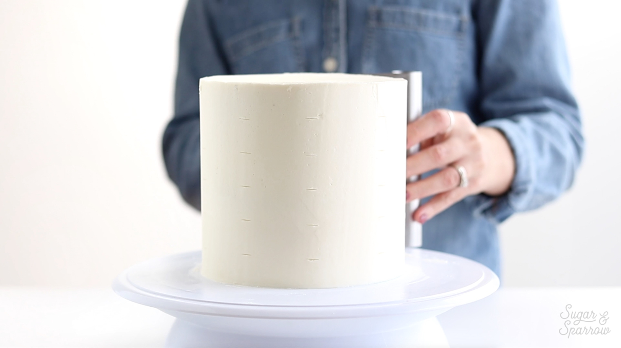 measure equal sections on a cake