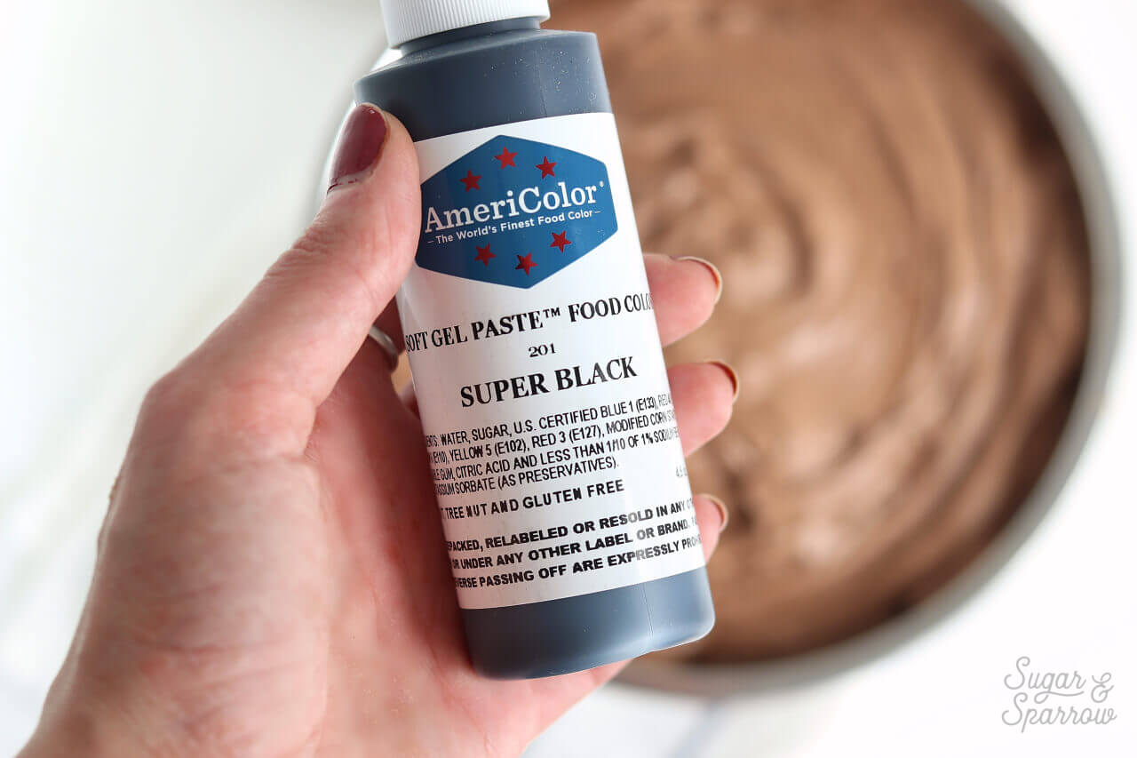 americolor super black buttercream