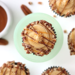 turtle cupcakes recipe by sugar and sparrow