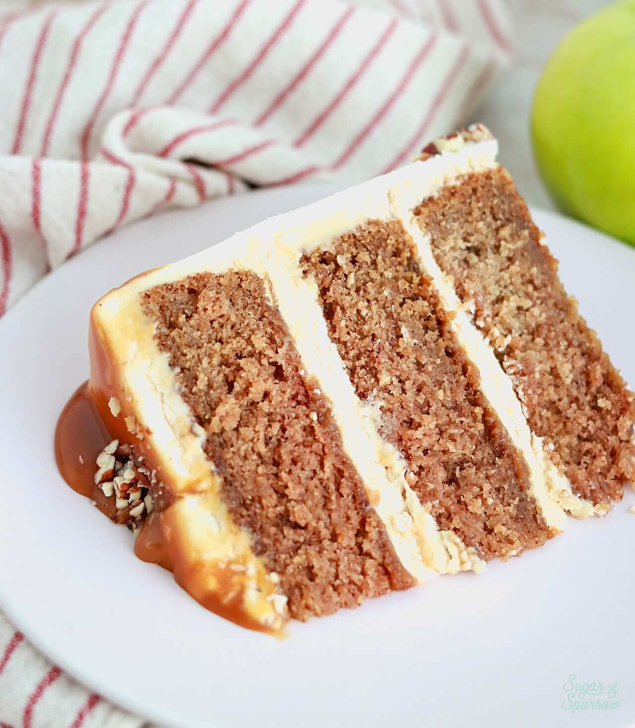 apple cake recipe by sugar and sparrow