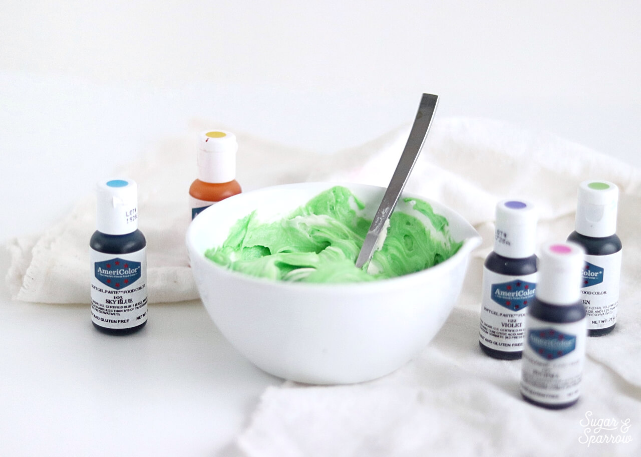 Americolor gel paste for buttercream