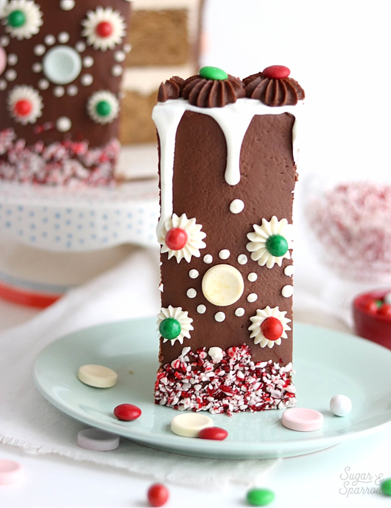 gingerbread cake with chocolate buttercream