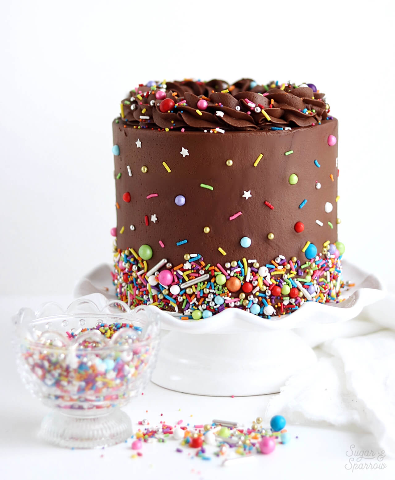 easy chocolate cake recipe by sugar and sparrow