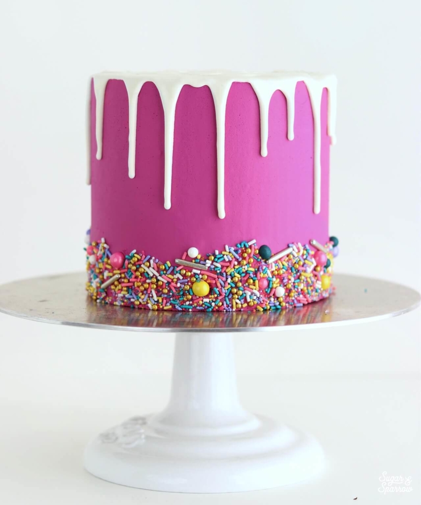 White Chocolate Ganache Drip Cake Recipe Tips Sugar Sparrow