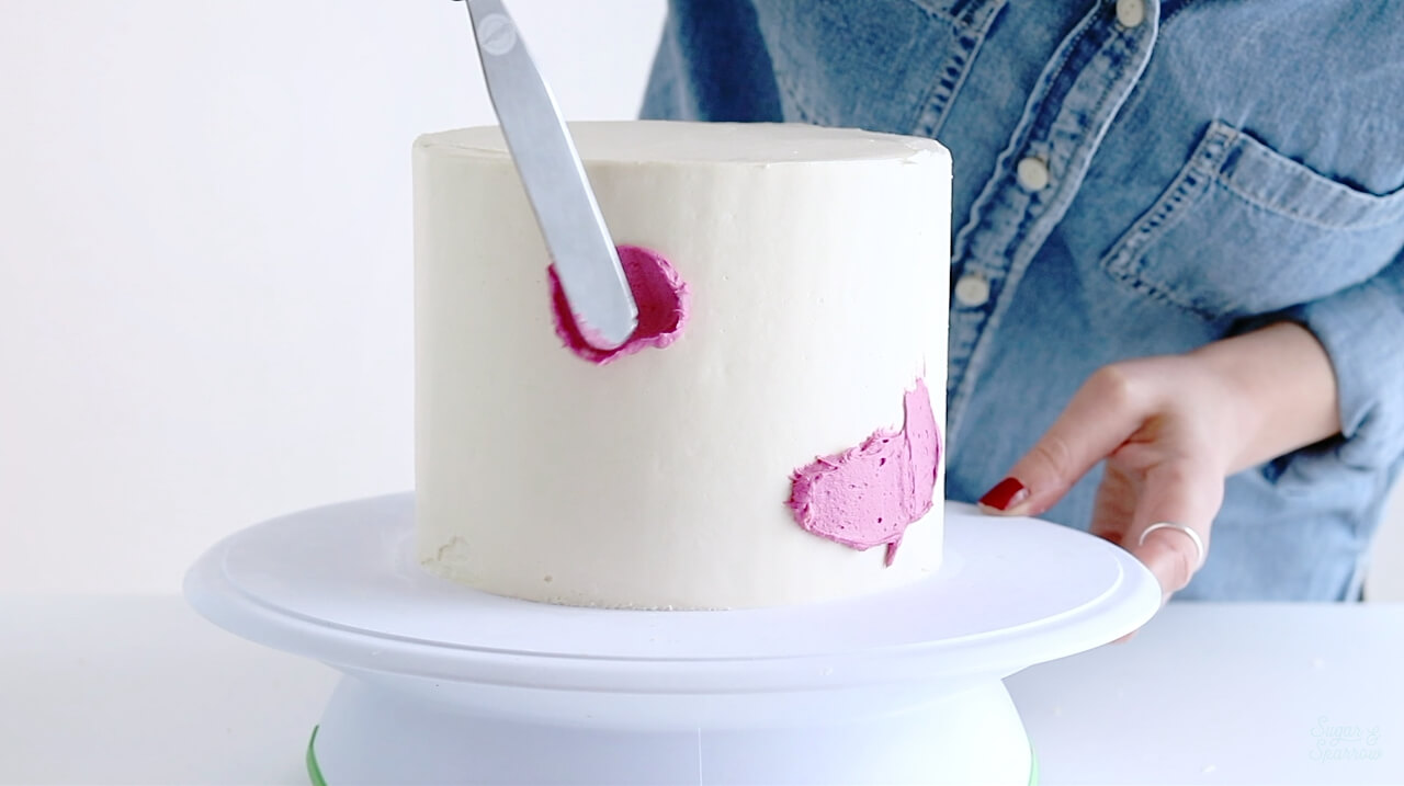 watercolor buttercream tutorial