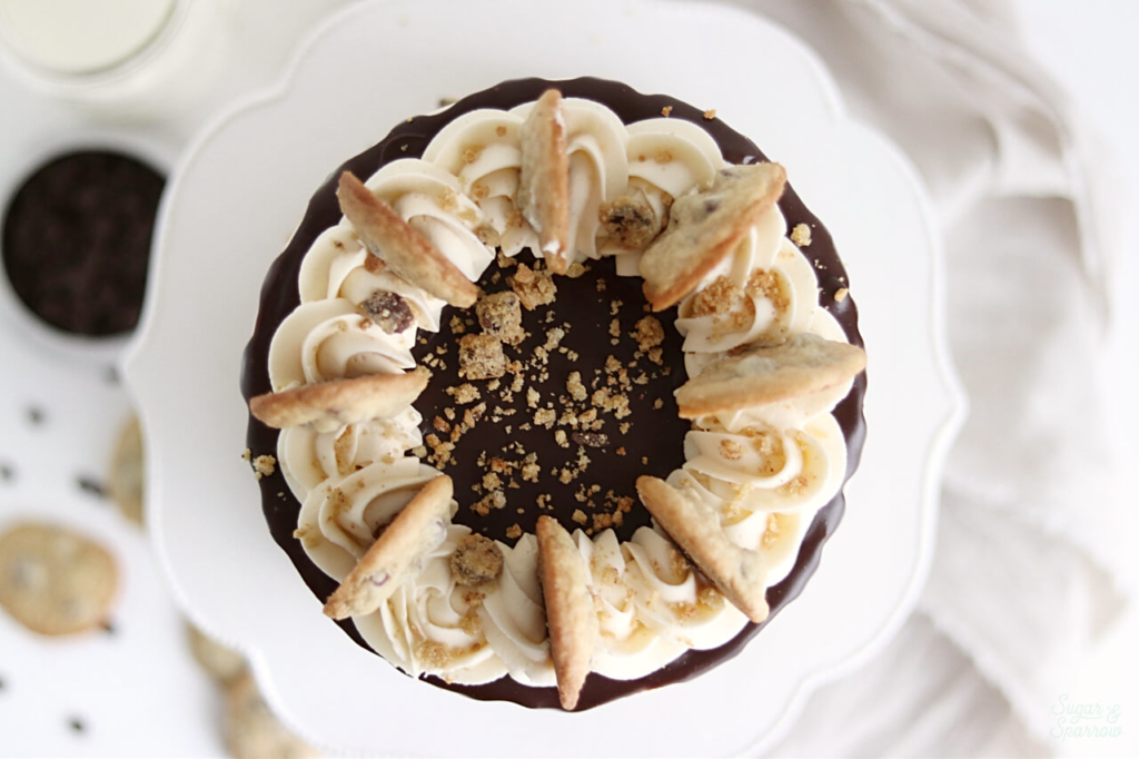 milk and cookies cake