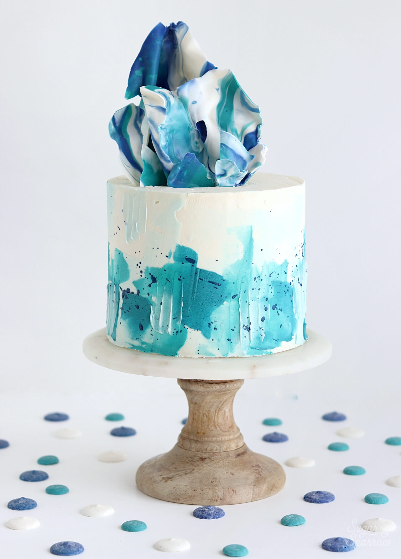 Marbled Candy Melt Chocolate Sail Tutorial - Sugar & Sparrow