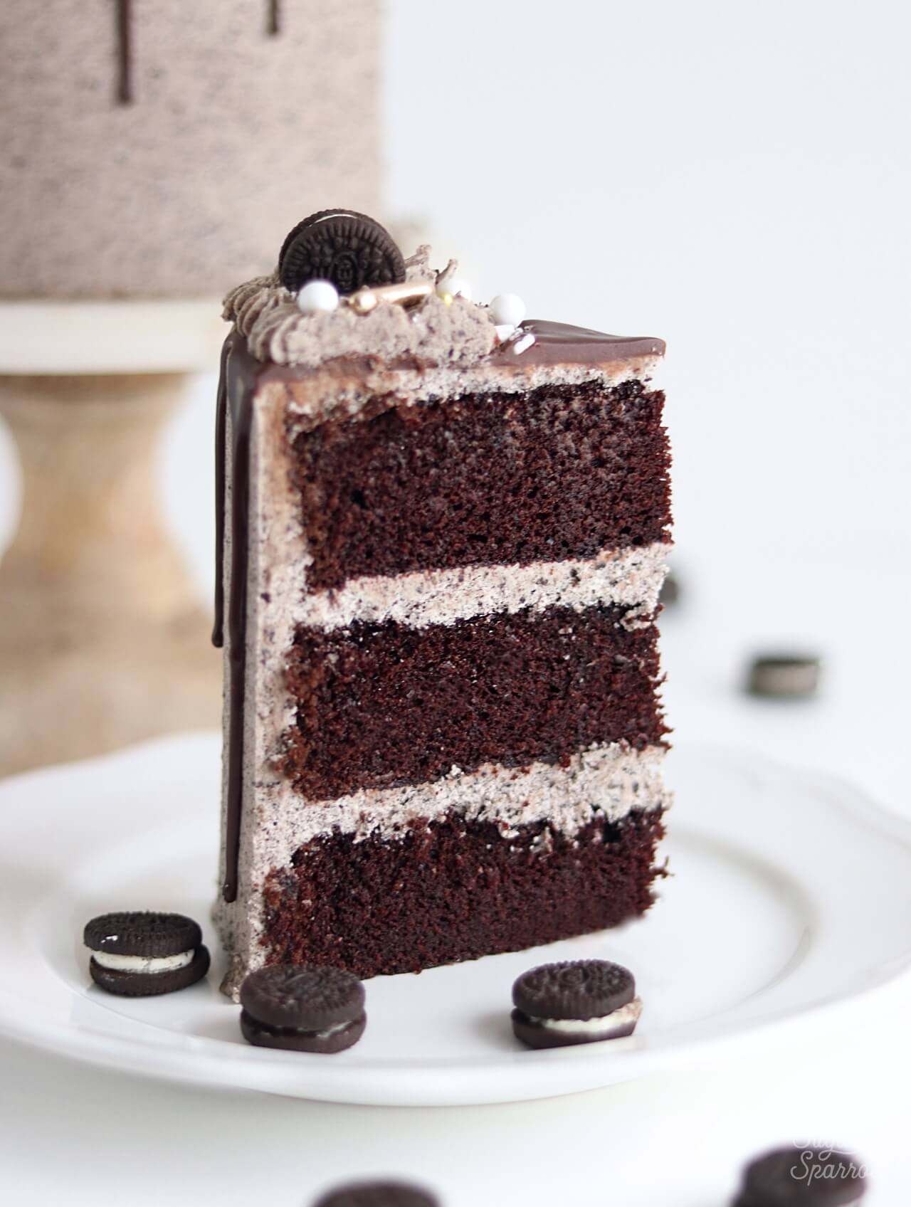 chocolate cake with Oreo buttercream