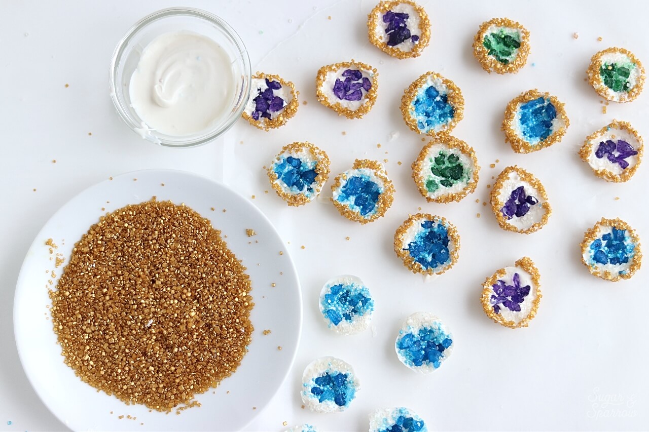 how to make geode cupcakes