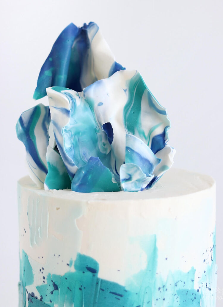 marbled chocolate sail tutorial
