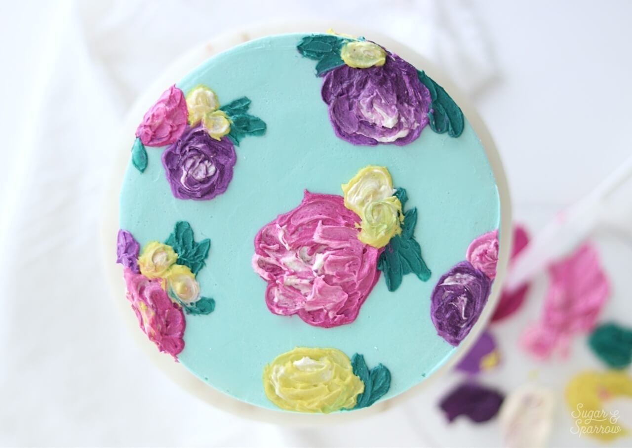 buttercream flower cake