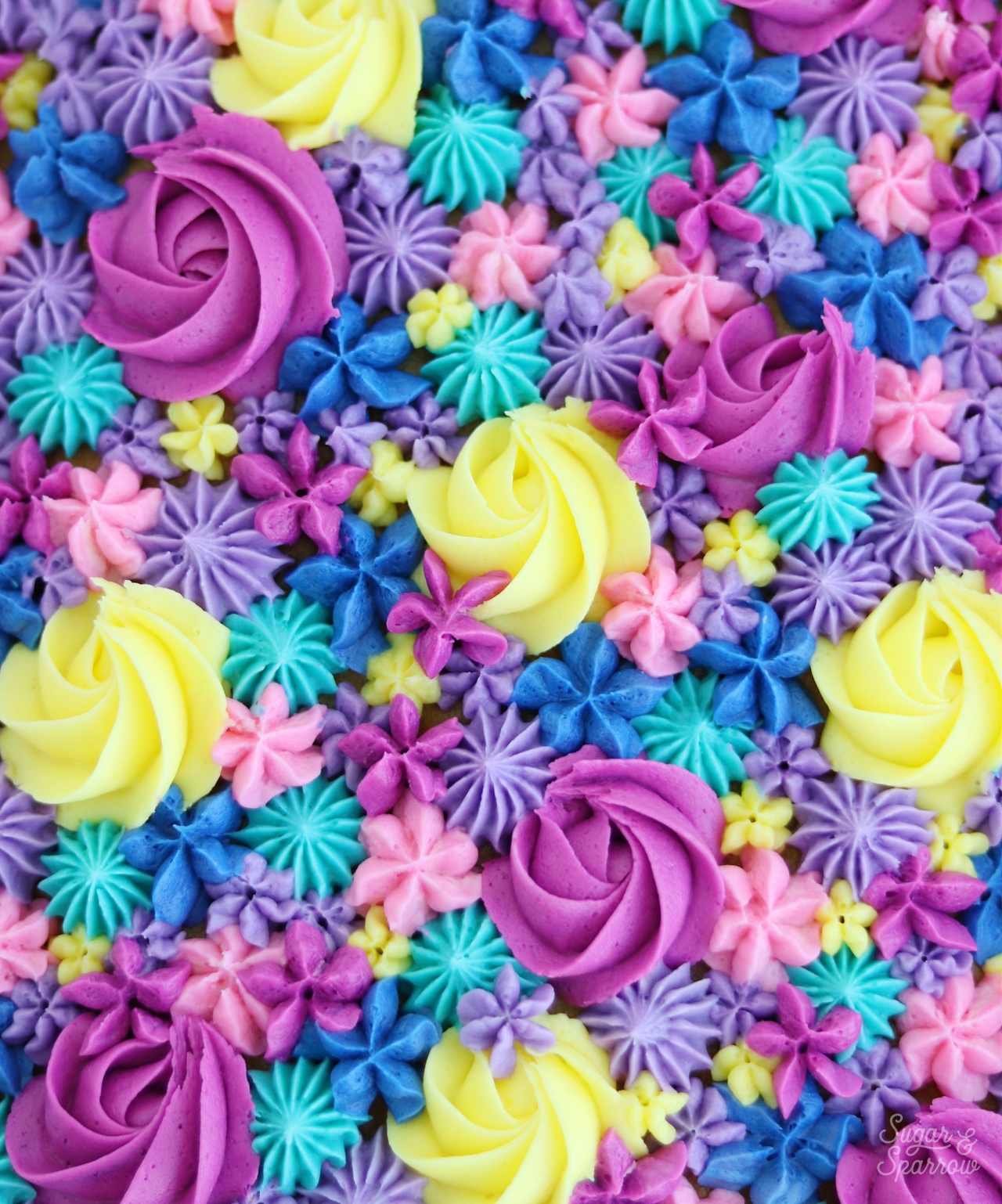 How To Make A Sheet Cake With Flowers • Bake Me Some Sugar