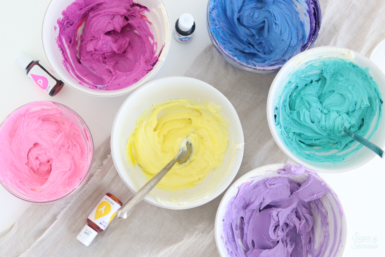 how to color buttercream with Wilton Color Right System