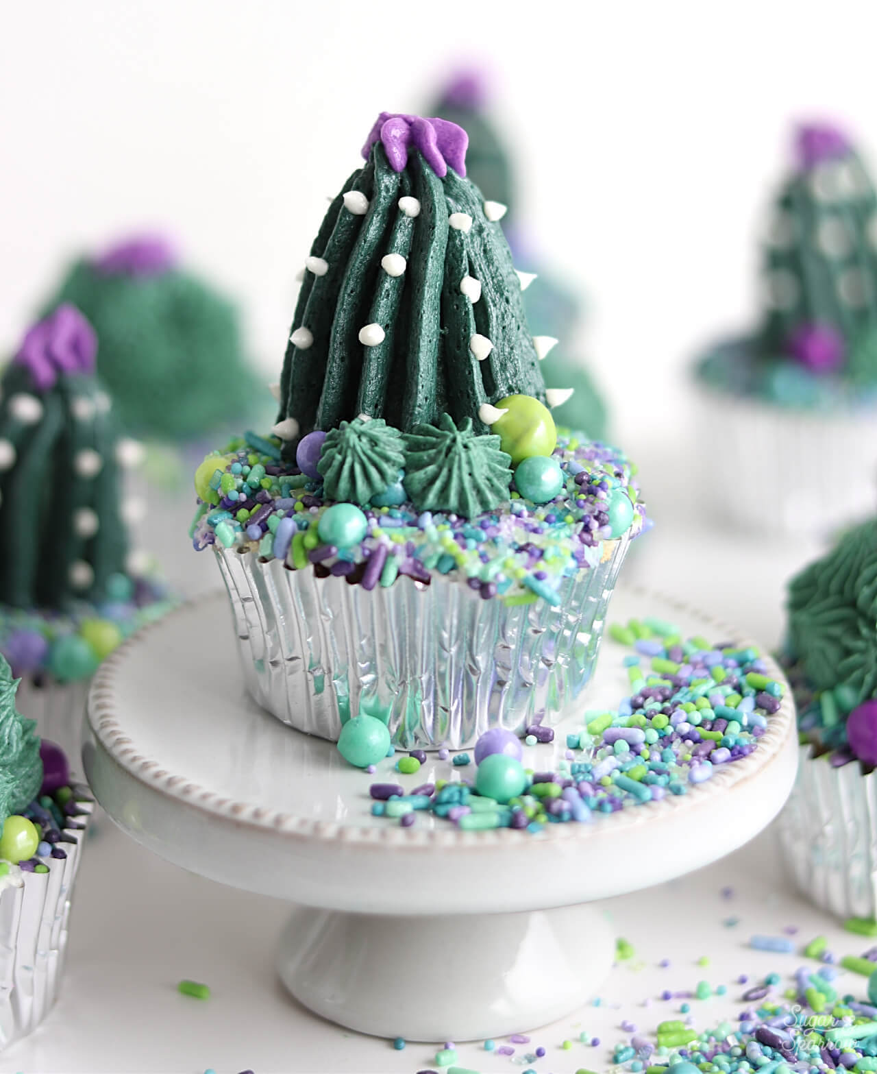 how to make cactus cupcakes