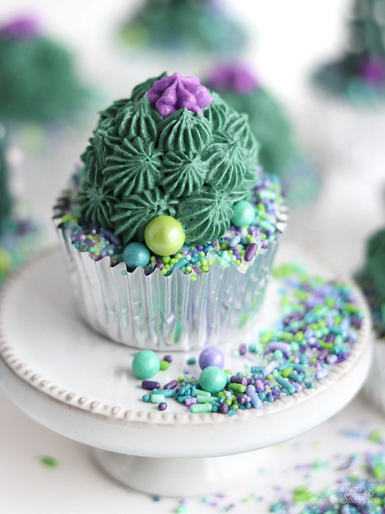buttercream succulent cupcakes by Sugar and Sparrow