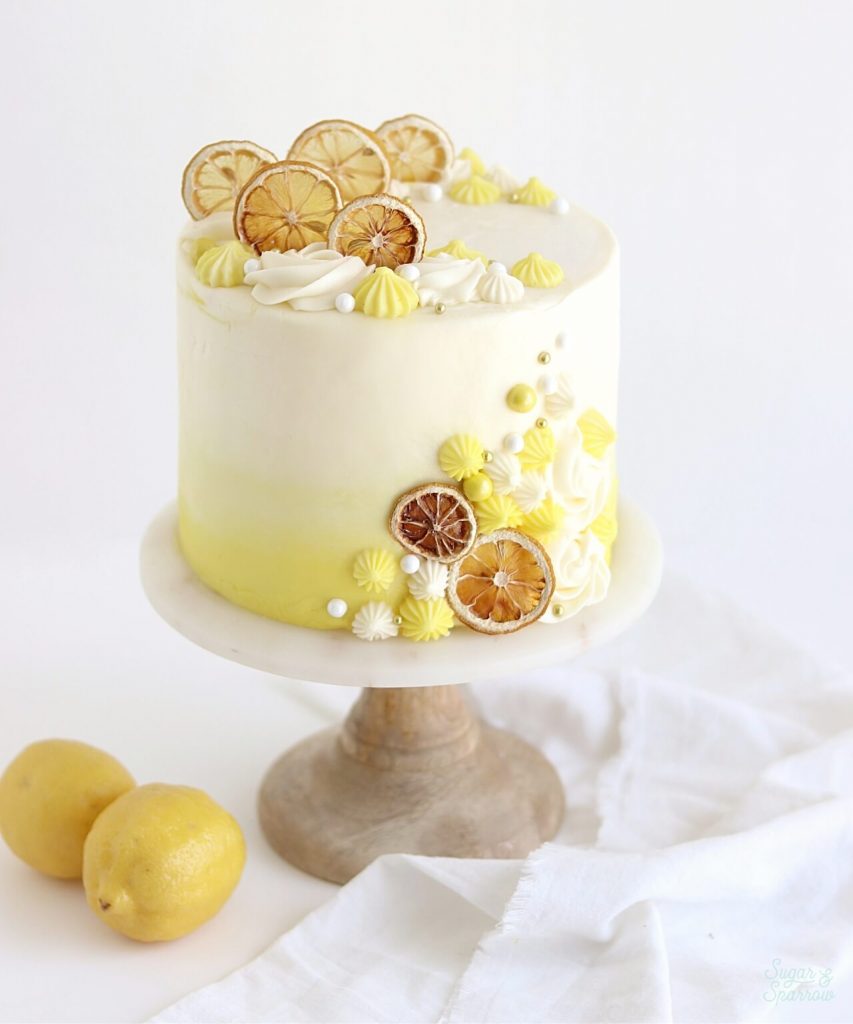 lemon cake by sugar and sparrow