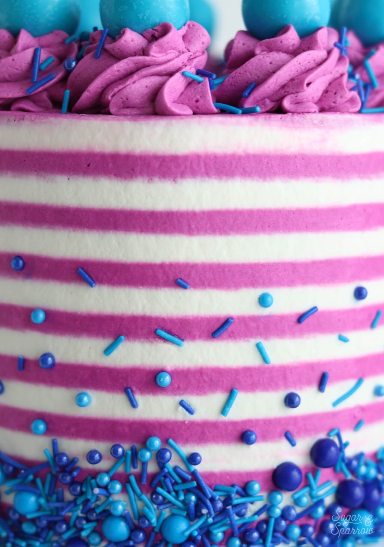 New Candy Stripe Cake Comb (Double Sided)