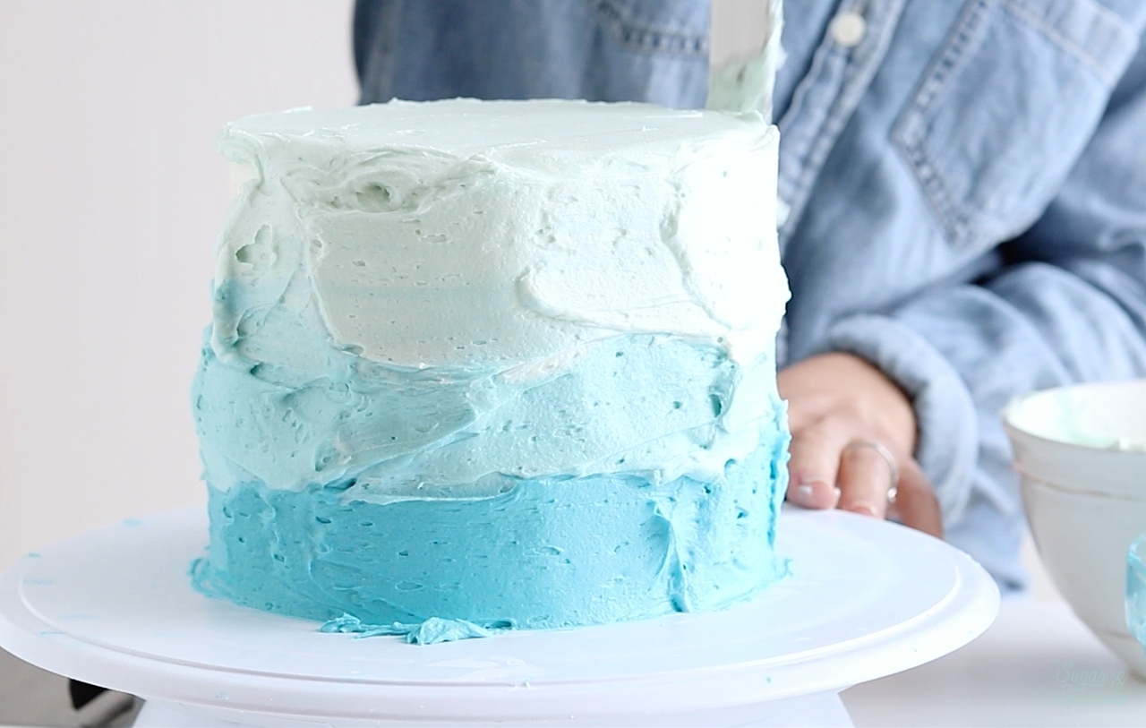 how to make a buttercream ombre