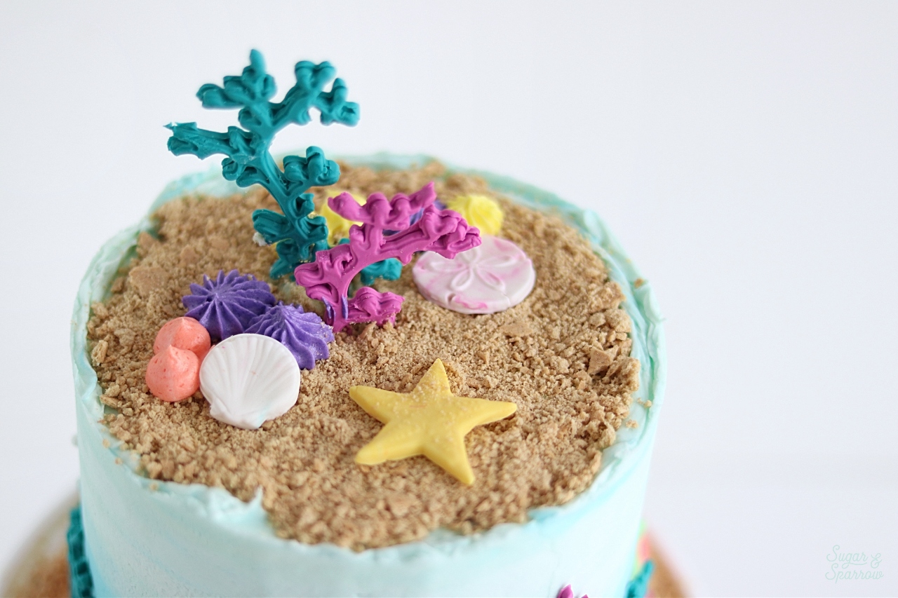 beach cake tutorial