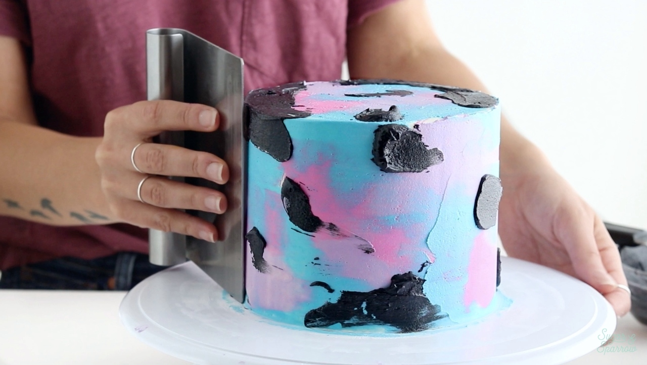 How to Airbrush a Space/Galaxy Cake Tutorial! 