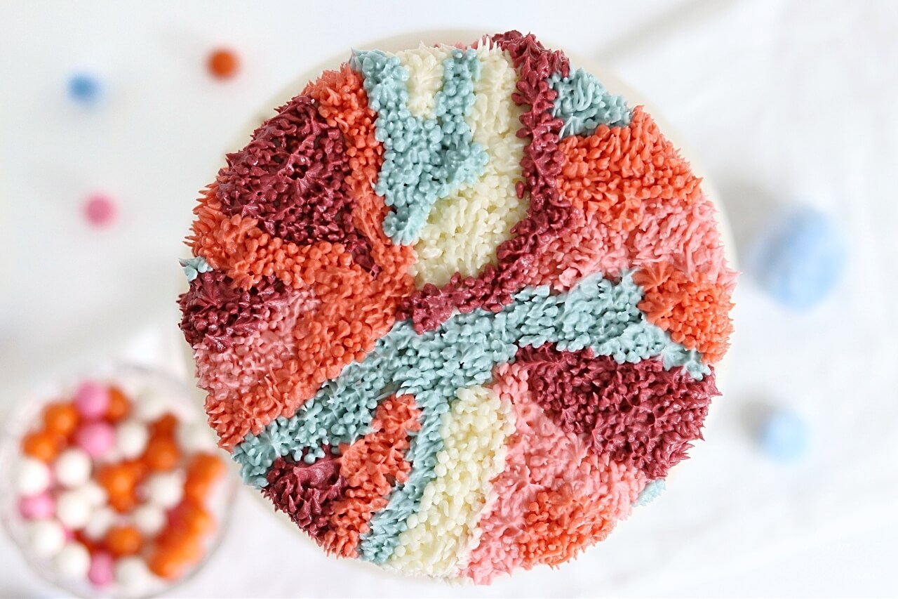 shag carpet cake tutorial