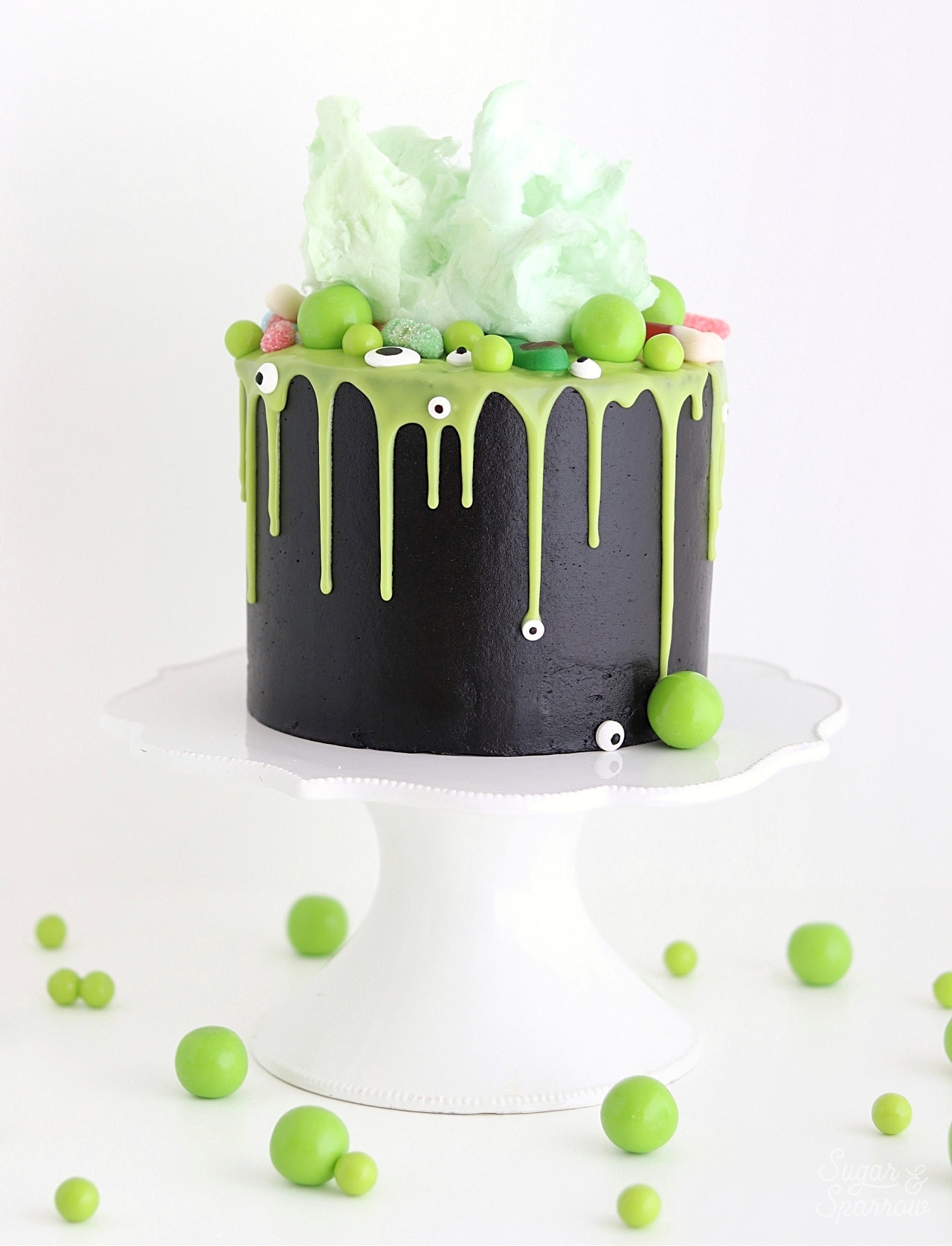 Halloween Witch Cauldron Cake - Sugar & Sparrow