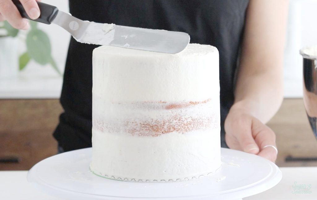 how to crumb coat a cake