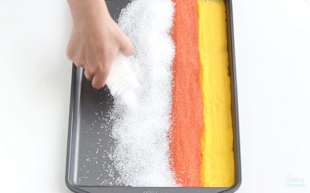 sugar sprinkle ombre cake tutorial