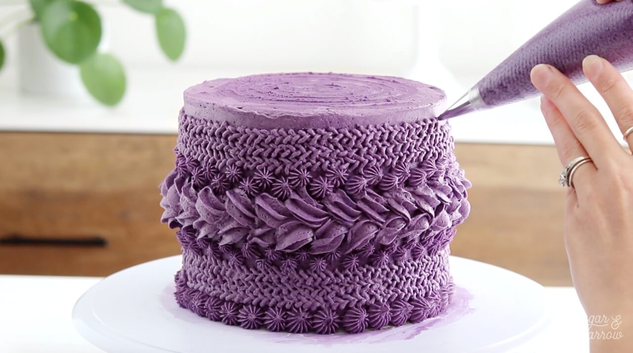 Buttercream Knitted Sweater Cake Tutorial - Sugar & Sparrow