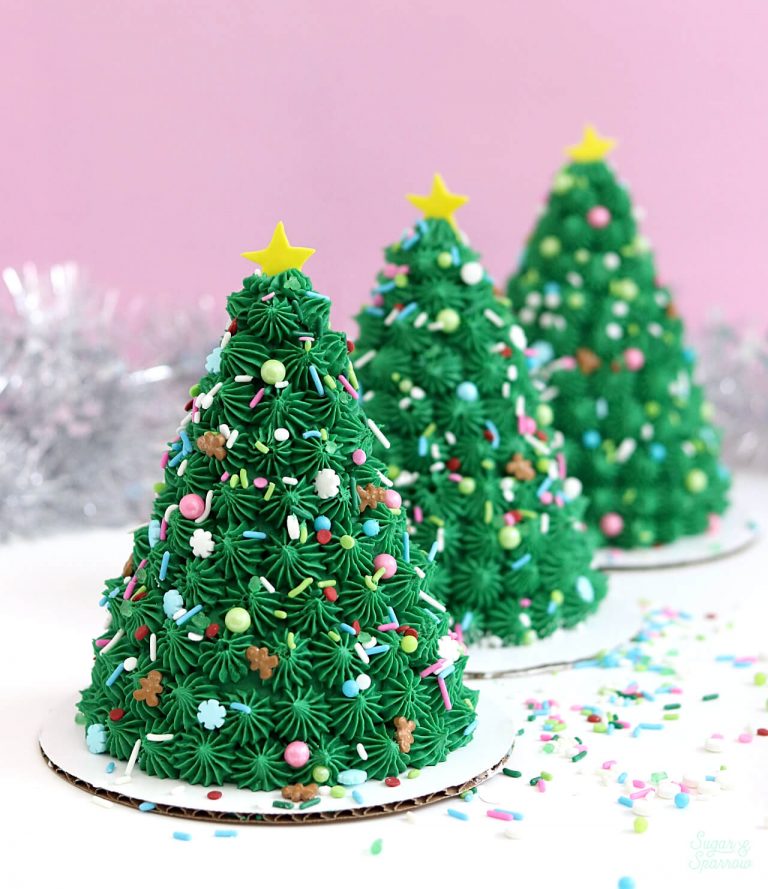 Holiday BakeAlong Mini Christmas Tree Cakes Sugar & Sparrow