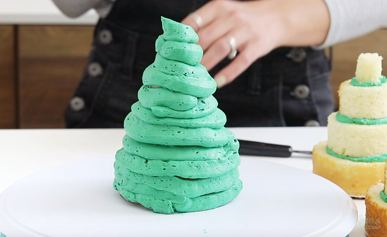 How To Make Mini Christmas Tree Cakes Sugar & Sparrow