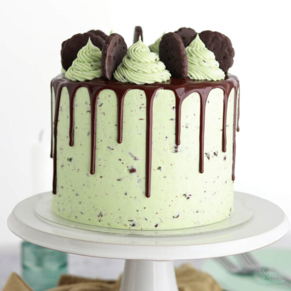thin mint chocolate cake