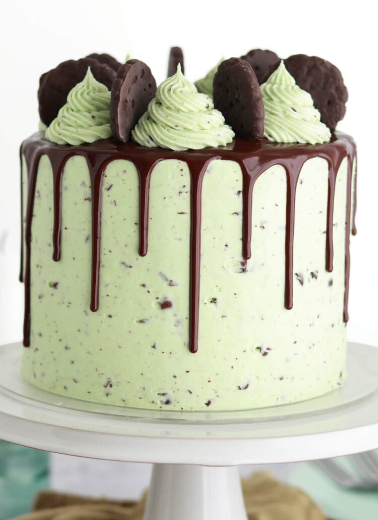 thin mint chocolate cake