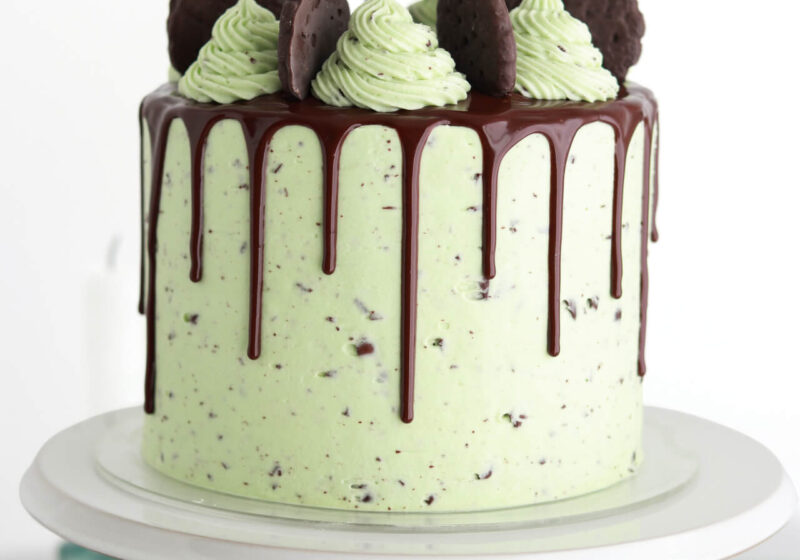 thin mint chocolate cake