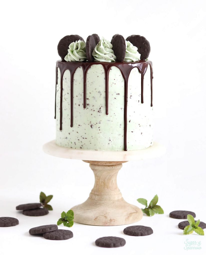 Thin Mint Chocolate Cake Recipe Sugar & Sparrow