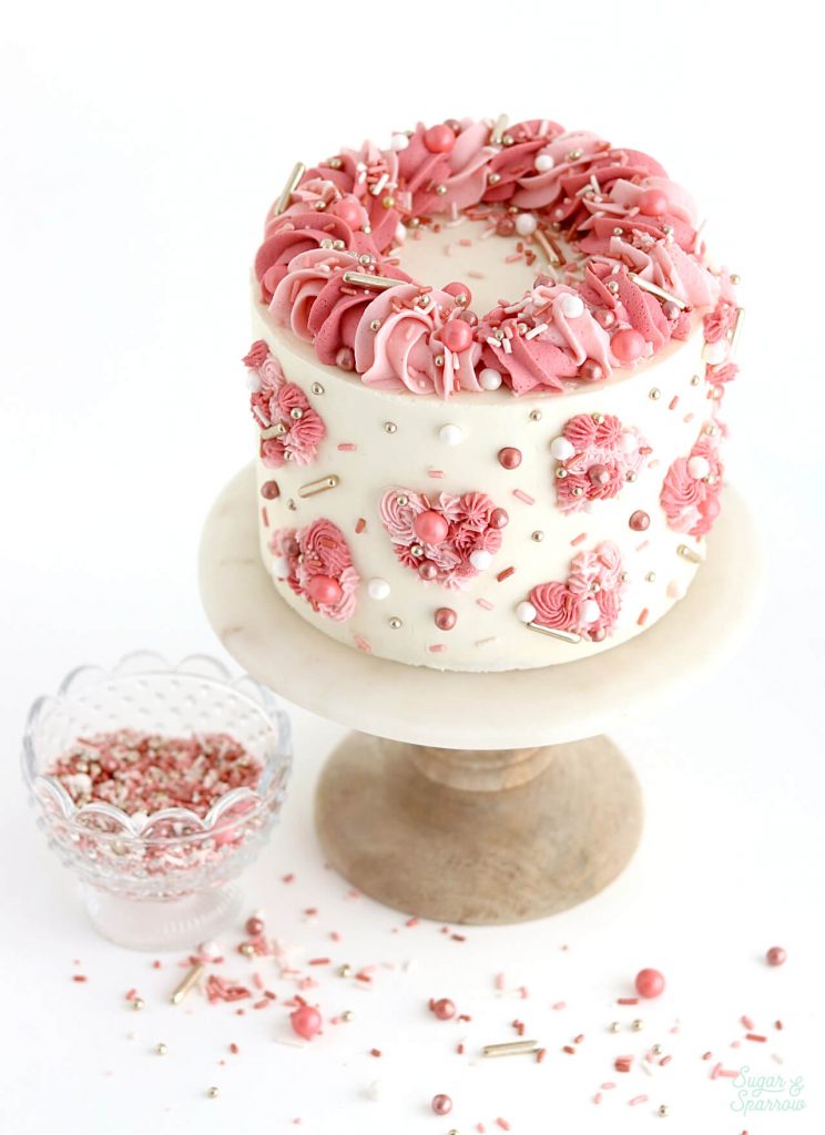 40+ Cute Valentine's Cake Ideas : Heart to Heart cake