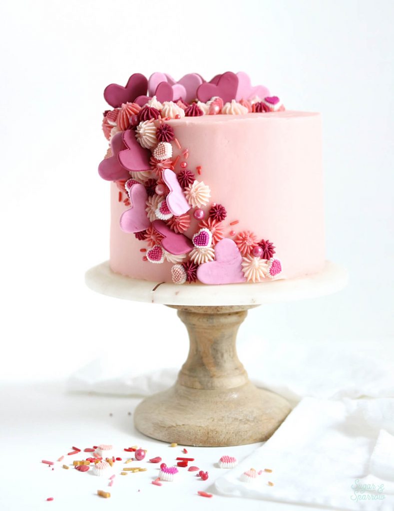 Cascading Heart Cake Tutorial - Sugar & Sparrow