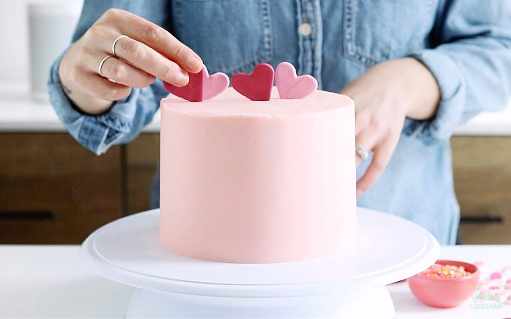 how to make a fondant heart cake