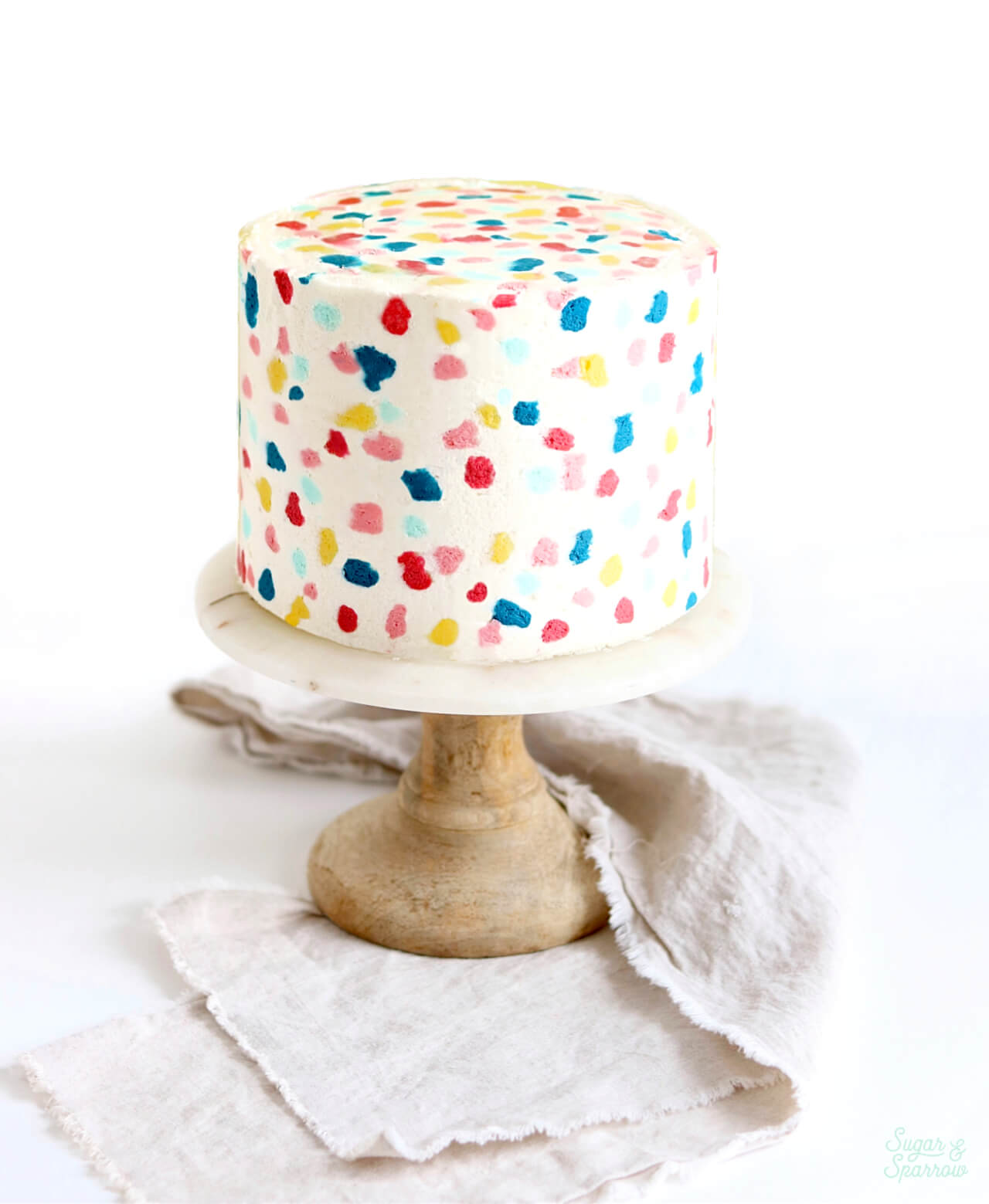 how to make a terrazzo cake