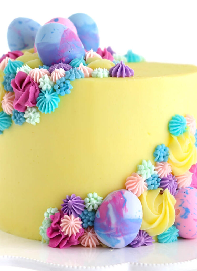 easter egg cake tutorial