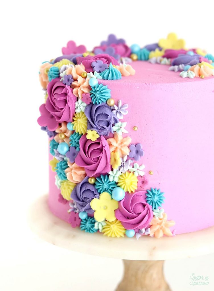 buttercream floral cake tutorial